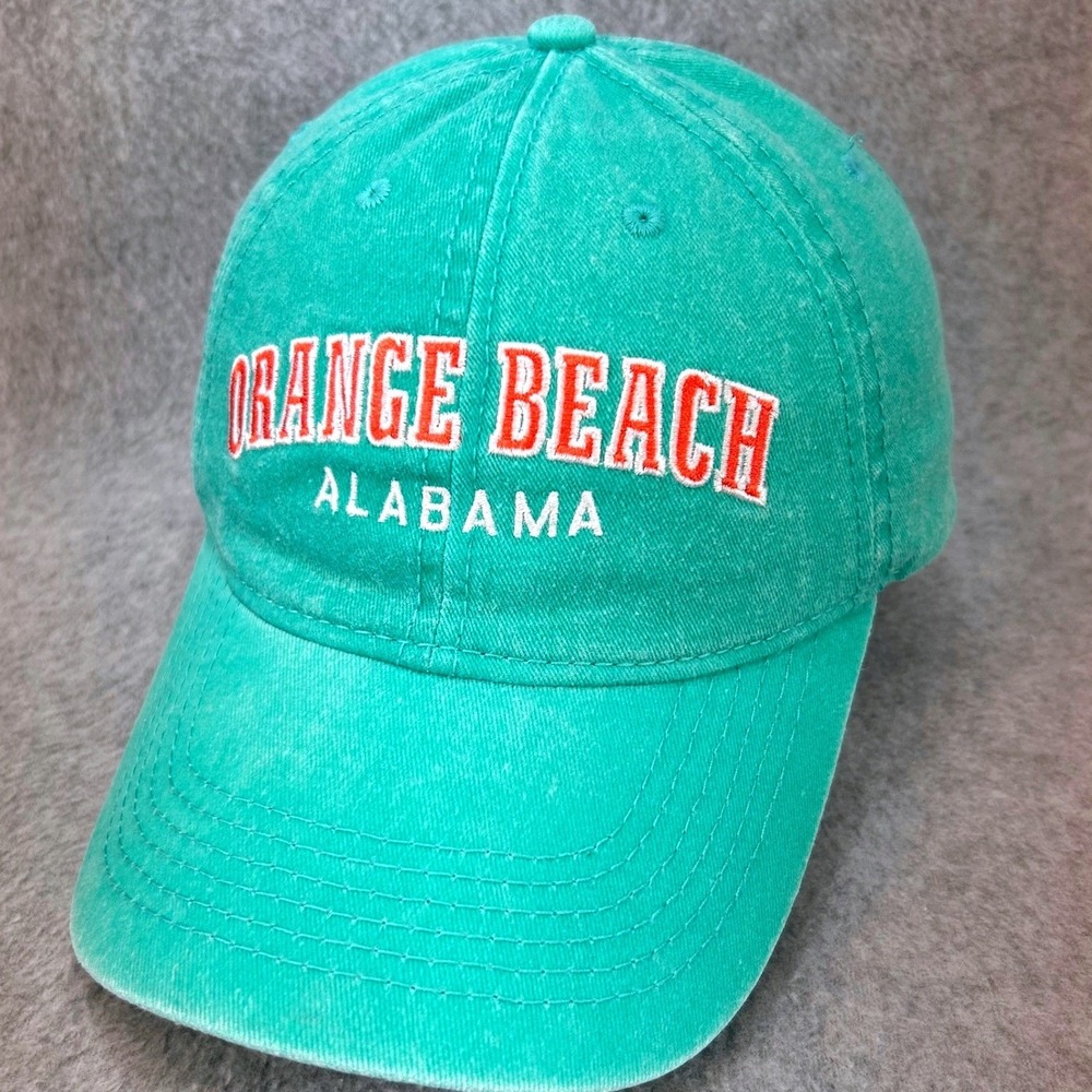 Orange Beach Alabama Mens Teal Alvin's Island Hat Embroidered Souvenir OSFM